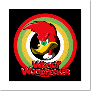 Woody Woodpecker Circle Style Posters and Art